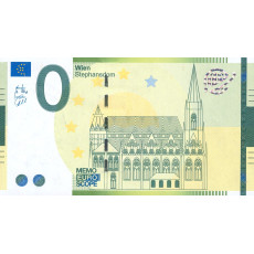0 Euro biljet Stephansdom Wien Wenen Vienna
